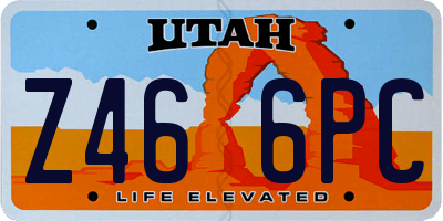 UT license plate Z466PC