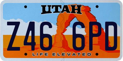 UT license plate Z466PD