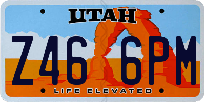 UT license plate Z466PM