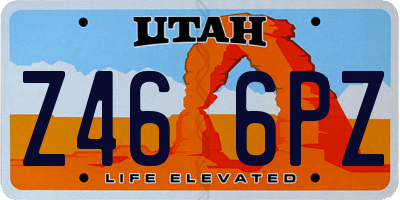 UT license plate Z466PZ