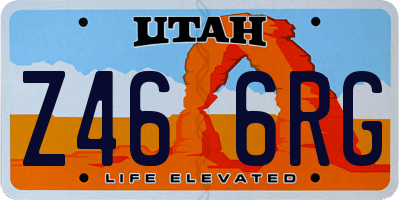 UT license plate Z466RG
