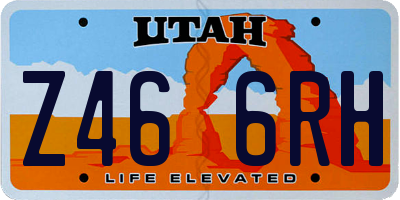 UT license plate Z466RH
