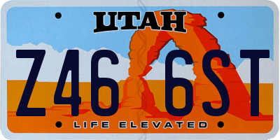 UT license plate Z466ST