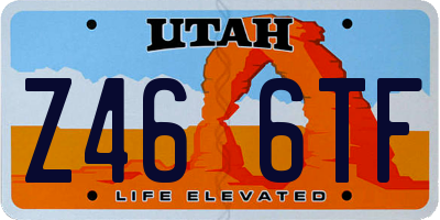 UT license plate Z466TF
