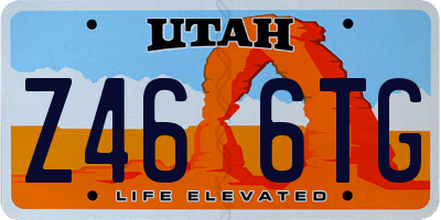 UT license plate Z466TG