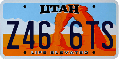 UT license plate Z466TS