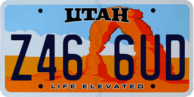 UT license plate Z466UD
