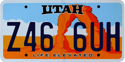UT license plate Z466UH