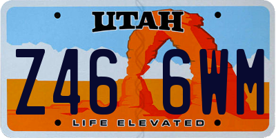 UT license plate Z466WM