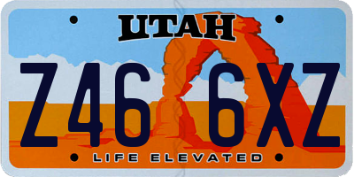 UT license plate Z466XZ