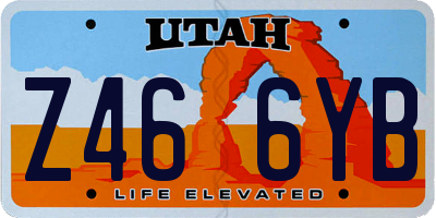 UT license plate Z466YB