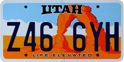 UT license plate Z466YH