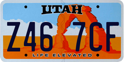 UT license plate Z467CF