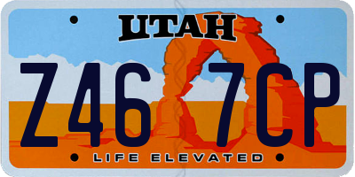 UT license plate Z467CP