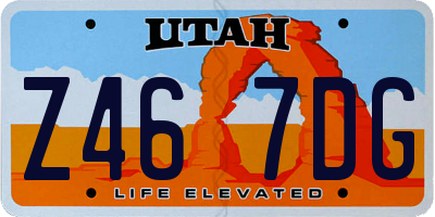 UT license plate Z467DG