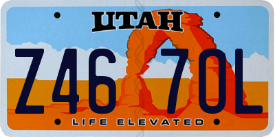UT license plate Z467OL