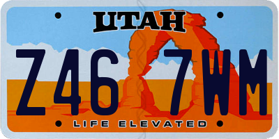 UT license plate Z467WM