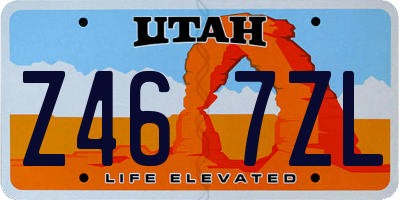 UT license plate Z467ZL