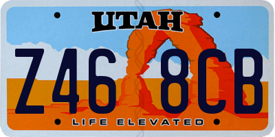 UT license plate Z468CB