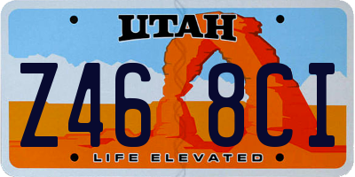 UT license plate Z468CI