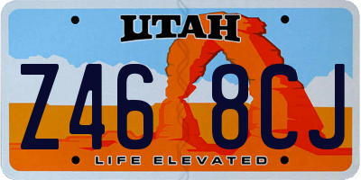 UT license plate Z468CJ