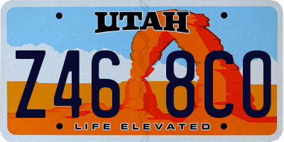 UT license plate Z468CO