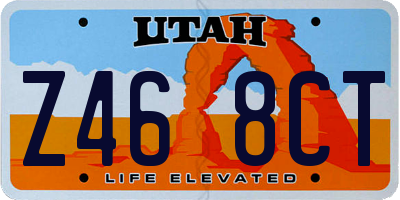 UT license plate Z468CT