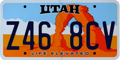 UT license plate Z468CV