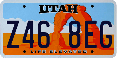 UT license plate Z468EG