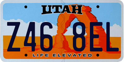 UT license plate Z468EL