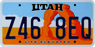 UT license plate Z468EQ