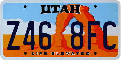 UT license plate Z468FC