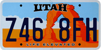 UT license plate Z468FH