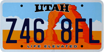 UT license plate Z468FL
