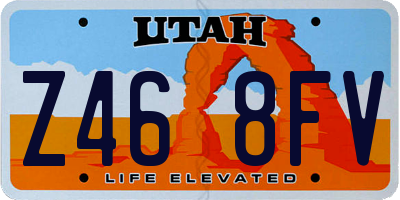 UT license plate Z468FV