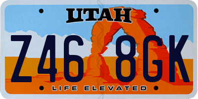 UT license plate Z468GK