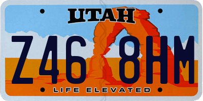 UT license plate Z468HM