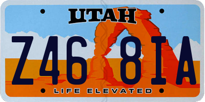 UT license plate Z468IA