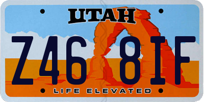 UT license plate Z468IF