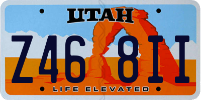 UT license plate Z468II