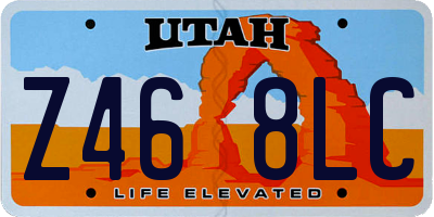 UT license plate Z468LC