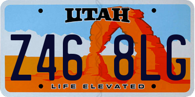 UT license plate Z468LG