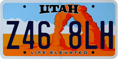 UT license plate Z468LH