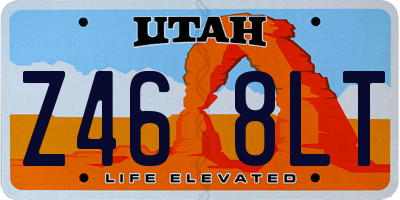 UT license plate Z468LT