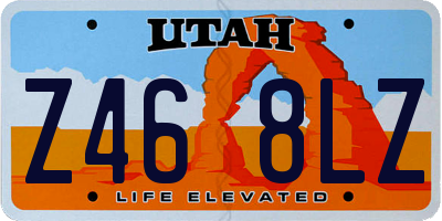 UT license plate Z468LZ