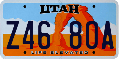 UT license plate Z468OA