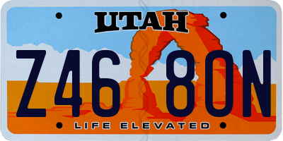 UT license plate Z468ON