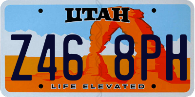 UT license plate Z468PH