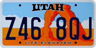 UT license plate Z468QJ
