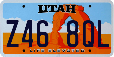 UT license plate Z468QL